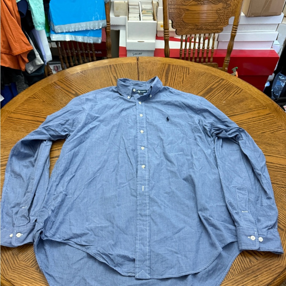 Polo Ralph Lauren Navy Button-Down Shirt